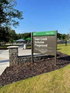 Auburn’s Town Creek Inclusive Playground under construction