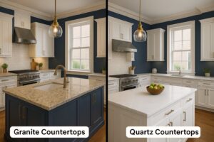 Granite or Quartz Countertops Auburn AL | REALTOR® Laura Sellers, Auburn, AL Granite vs quartz countertops in Auburn, AL homes