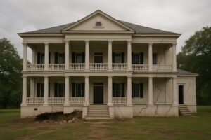 House flipping fail in Auburn, AL showing water damage and poor renovation choices