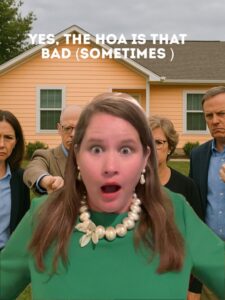 Frustrated homeowner reading HOA violation notice