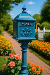 Unique or broken mailbox in front of home – curb appeal first impressions