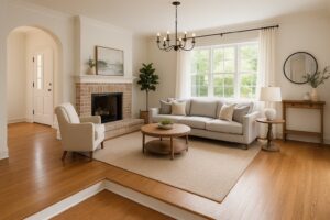Why is there always one random stop down into the living room 1 | REALTOR® Laura Sellers, Auburn, AL