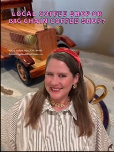 Local coffee shop and big chain coffee shop in Auburn, Alabama