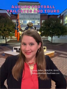 Auburn football game day tailgates and home tours in Auburn Alabama