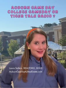 Auburn fans celebrating game day with College GameDay and Tiger Talk traditions