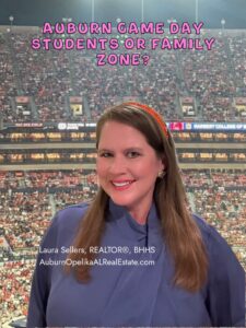 Auburn football game day student section vs family zone seating in Jordan-Hare Stadium