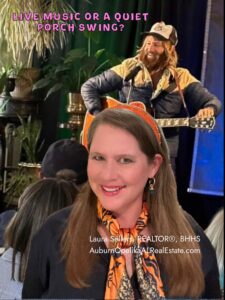 Auburn lifestyle – live music and porch swing evenings