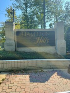 Hamilton Hills Subdivision Auburn AL homes with lake and mature landscaping