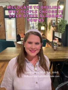 Opelika Alabama historic downtown and homes