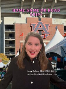 Auburn fans cheering at Jordan-Hare Stadium during football season