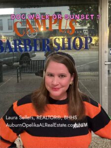 Living in Auburn Alabama evening dog walk and sunset near Auburn University