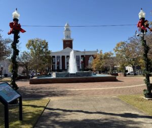 opelika historic district courthouse fountain | REALTOR® Laura Sellers, Auburn, AL