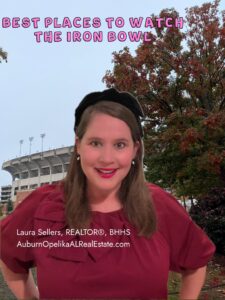 Auburn fans watching Auburn football at local restaurants and breweries on game day