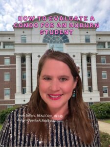 Auburn University student condo evaluation checklist