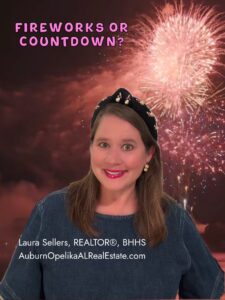 New Year’s fireworks over Auburn and Opelika, Alabama