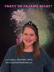 Friends celebrating New Year’s Eve in Auburn, Alabama