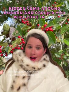 Downtown Auburn Alabama and Opelika hidden gems including coffee shops, library, and golf course