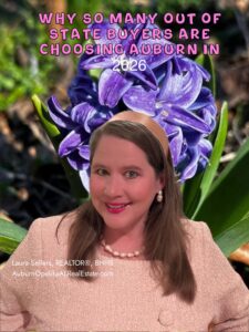 Out-of-state family relocating to Auburn Alabama meeting with Auburn REALTOR® Laura Sellers about homes for sale