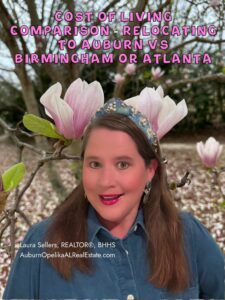 Cost of living comparison Auburn Alabama vs Birmingham and Atlanta relocation guide