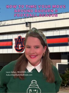 auburn football game day traffic moving truck jordan hare stadium auburn real estate