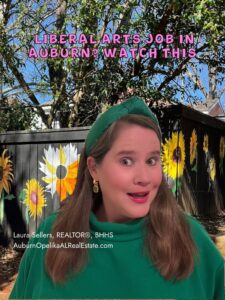 Auburn University College of Liberal Arts relocation homes near downtown Auburn Alabama