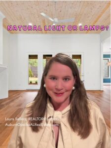 Lighting in Auburn Alabama homes natural light vs cozy lighting