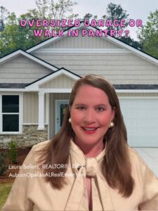 Oversized garage vs walk-in pantry in Auburn Alabama home comparison
