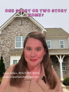 One story vs two story homes in Auburn Alabama comparison