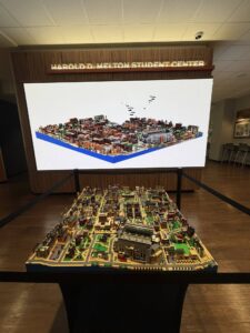 Auburn University LEGO display inside Melton Student Center in Auburn Alabama