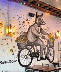 The Fox Coffee Shop in downtown Auburn Alabama near Auburn University