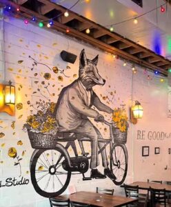 The Fox Coffee Shop in downtown Auburn Alabama near Auburn University