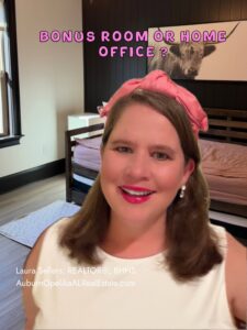 Bonus room versus home office comparison for Auburn Alabama homebuyers