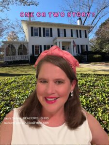 Homes for sale in Auburn featuring one-story and two-story homes, patriotic American flags, Fourth of July celebrations, and family-friendly neighborhoods.