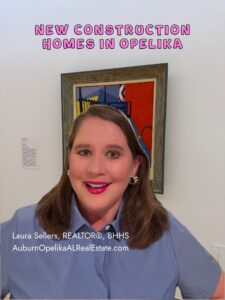 Opelika new construction homes with modern exterior finishes and attached garages