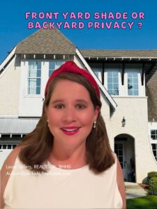 Auburn homes for sale with front yard shade and backyard privacy