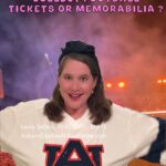 Auburn football memorabilia including collectible Auburn football tickets
