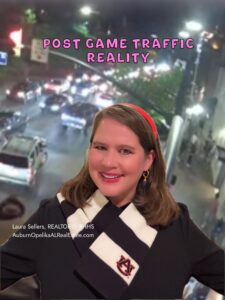 Moving to Auburn and postgame football traffic near Auburn University