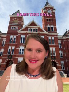 Samford Hall at Auburn University, a landmark for people moving to Auburn Alabama